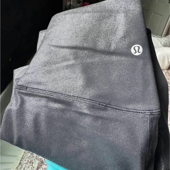 lululemon athletica Pants - Lululemon Athletica Shimmering Charcoal Leggings